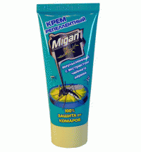 «MIGAN»  крем в алюмин. тубе от комаров, москитов, мошек (без запаха)